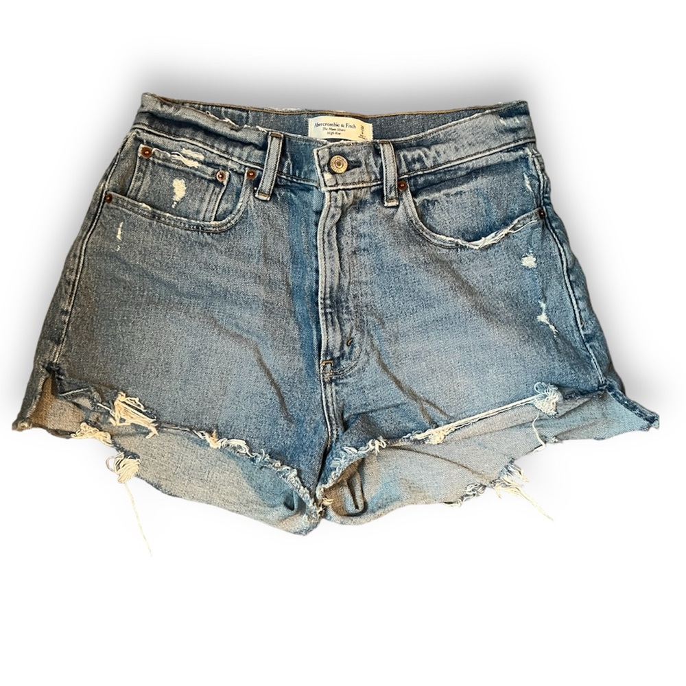 Abercrombie & Fitch The Mom Short Curve Love High Rise size 28/6